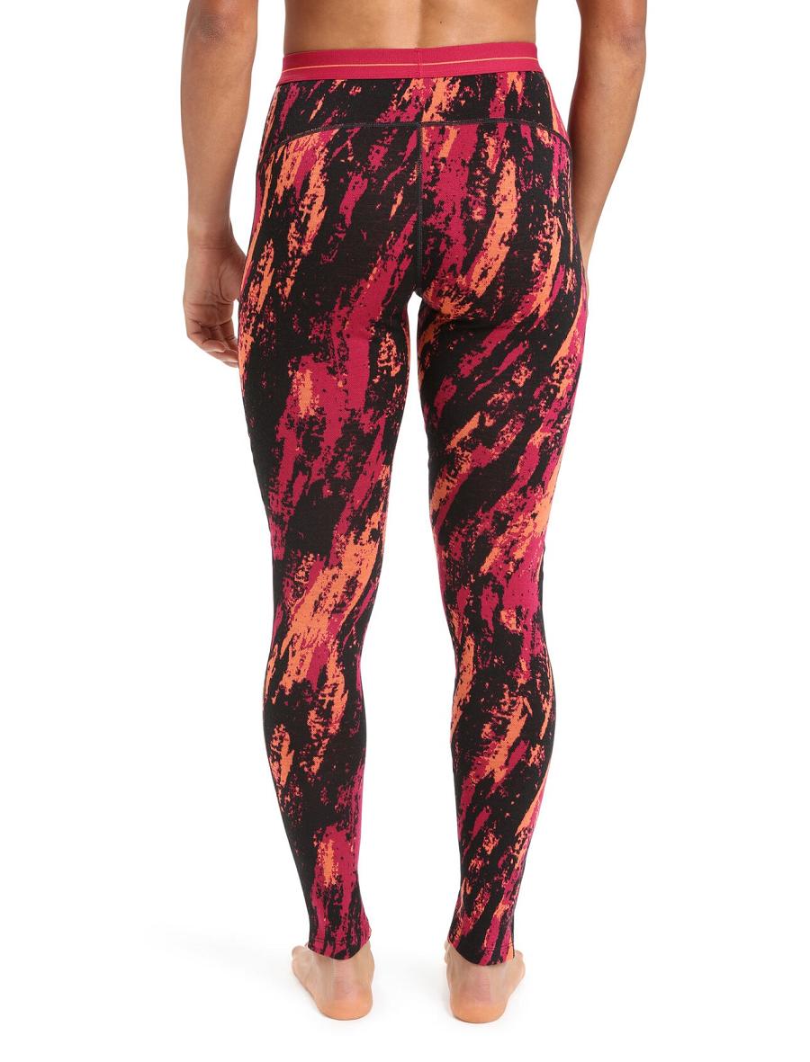 Cherry / Flash Icebreaker Merino 250 Vertex Sedimentary Women's Leggings | AU 1529XYUF